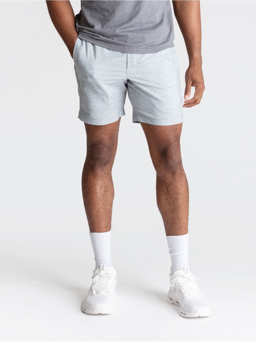 Birddogs Coach Cockburns Light Gray Performance Athletic Shorts — Size XL